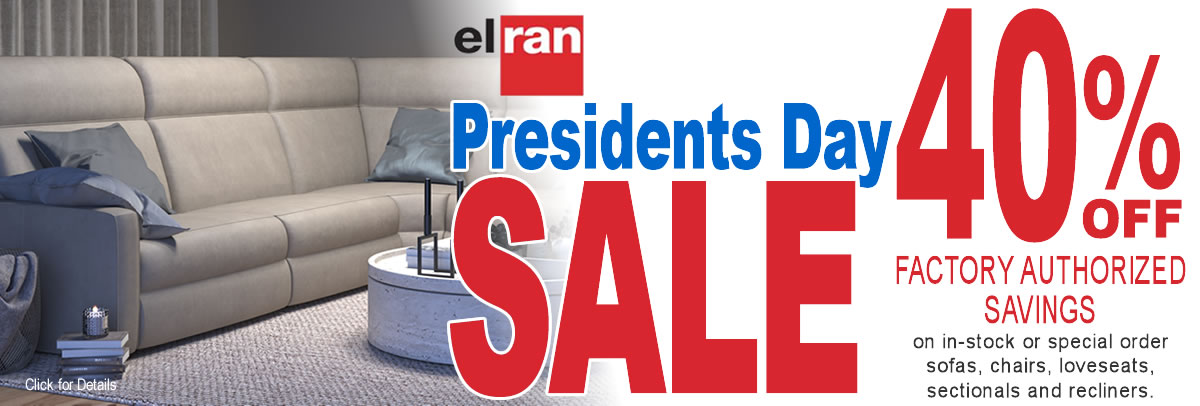 Elran Presidents Day Sale