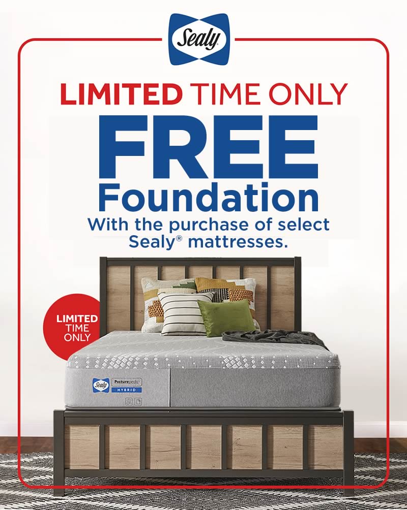 Sealy Free Foundation Sale