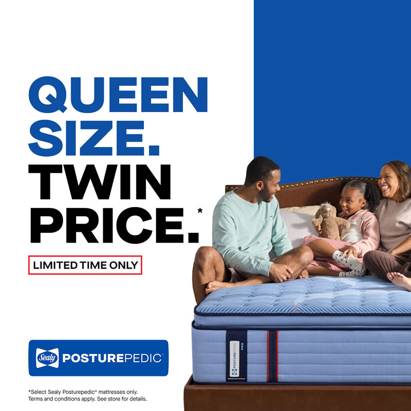 Sealy Queen for a Twin Sale