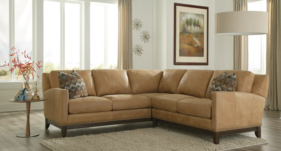 Smith Brothers Leather Sectional