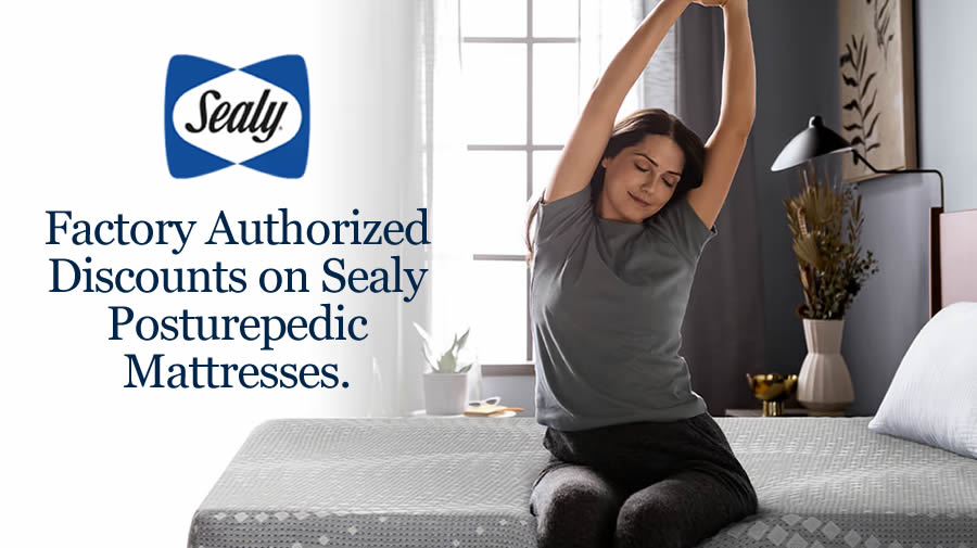 Factory Authorized Savings on Sealy Mattresses