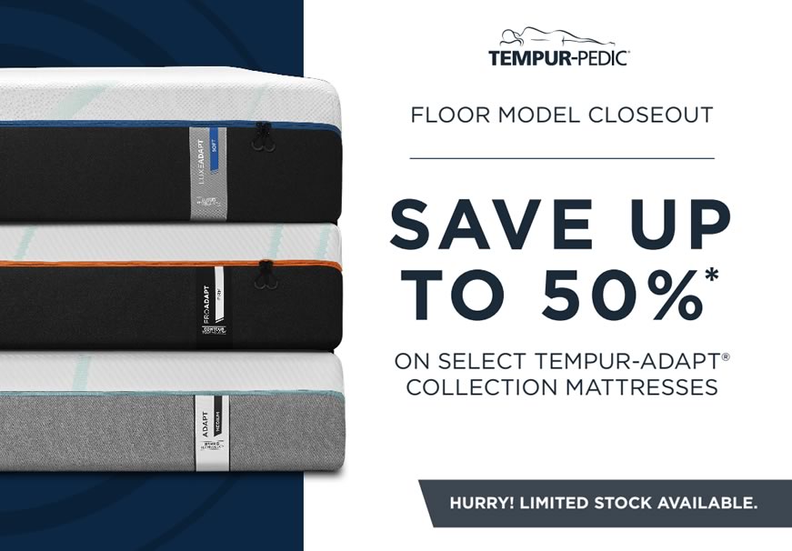 TempurPedic Floor Model Closeout